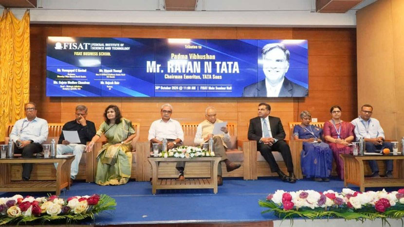 FISAT paid homage to the legendary industrialist, Shri Ratan Tata